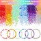 13000pcs 4mm Seed Beads for Jewelry Making, 5 Types 120 Colors Small Glass Beads for Bracelets, Friendship Bracelet Kit with Alphabet Letter Beads, Smile Face Beads for DIY, Art and Craft
